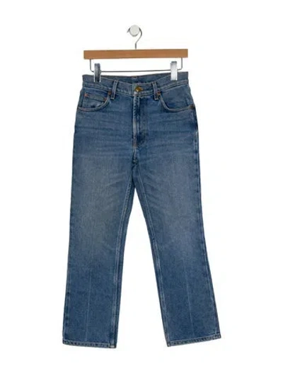 Pre-owned B Sides Mid-rise Straight Leg Jeans In Blue
