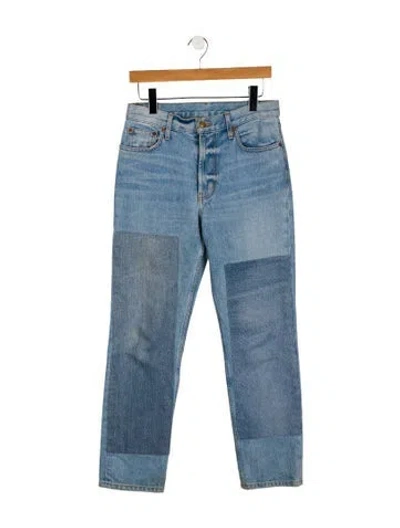 Pre-owned B Sides Mid-rise Straight Leg Jeans In Blue