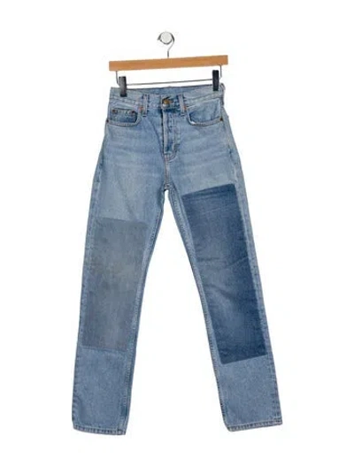 Pre-owned B Sides Mid-rise Straight Leg Jeans In Blue