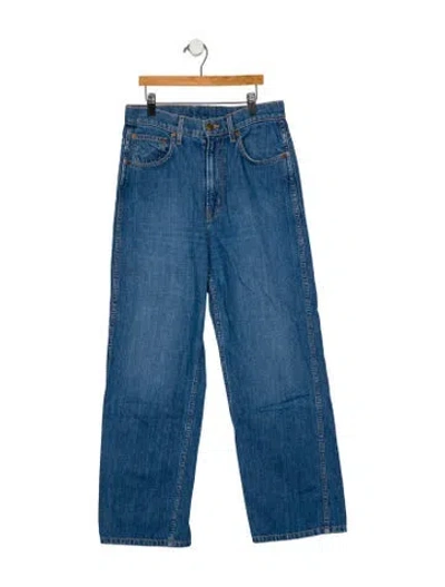 Pre-owned B Sides Mid-rise Straight Leg Jeans In Blue