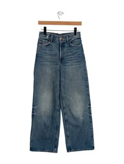 Pre-owned B Sides Mid-rise Straight Leg Jeans In Blue