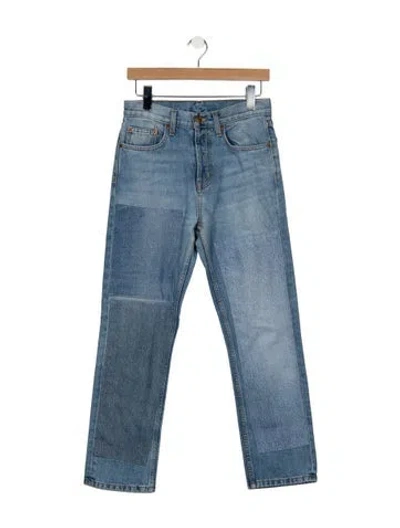 Pre-owned B Sides Mid-rise Straight Leg Jeans In Blue