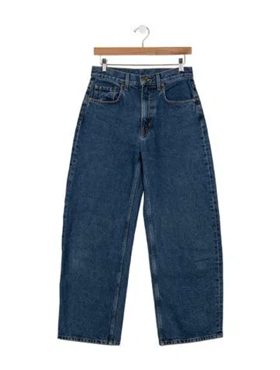 Pre-owned B Sides Mid-rise Straight Leg Jeans In Blue