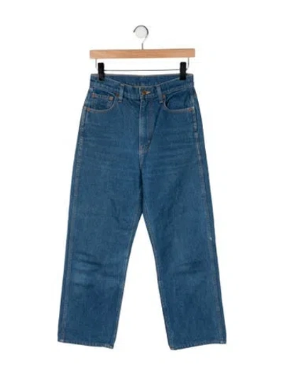 Pre-owned B Sides Mid-rise Straight Leg Jeans In Blue