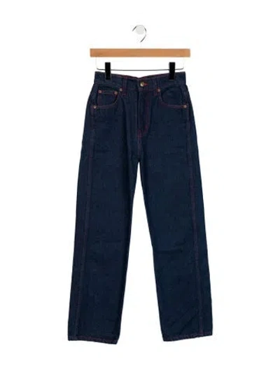 Pre-owned B Sides Mid-rise Straight Leg Jeans In Blue