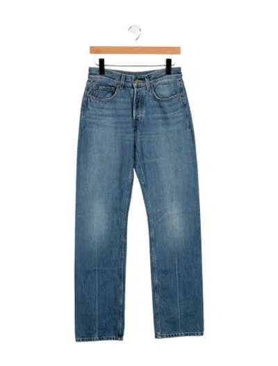 Pre-owned B Sides Mid-rise Straight Leg Jeans In Blue