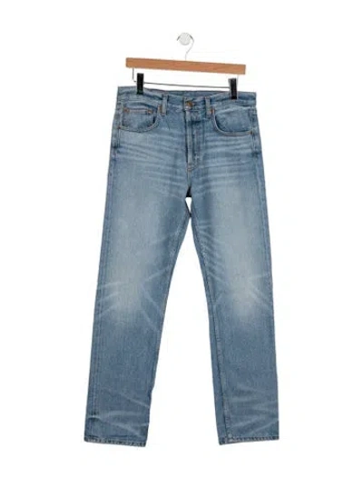 Pre-owned B Sides Mid-rise Straight Leg Jeans In Blue