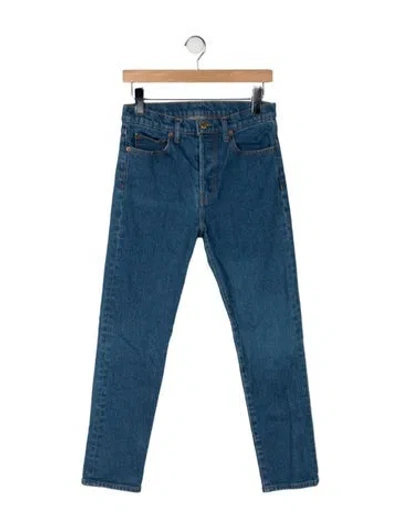 Pre-owned B Sides Mid-rise Straight Leg Jeans In Blue