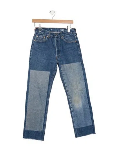 Pre-owned B Sides Mid-rise Straight Leg Jeans In Blue