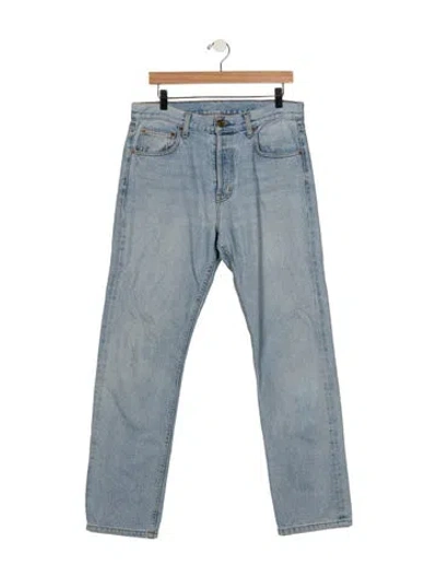 Pre-owned B Sides Mid-rise Straight Leg Jeans In Blue