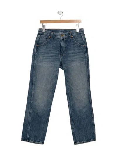 Pre-owned B Sides Mid-rise Straight Leg Jeans In Blue