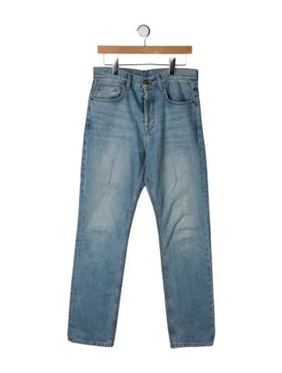 Pre-owned B Sides Mid-rise Straight Leg Jeans In Blue