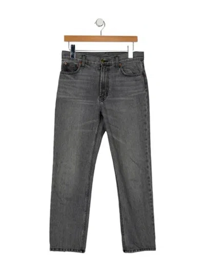 Pre-owned B Sides Mid-rise Straight Leg Jeans In Gray