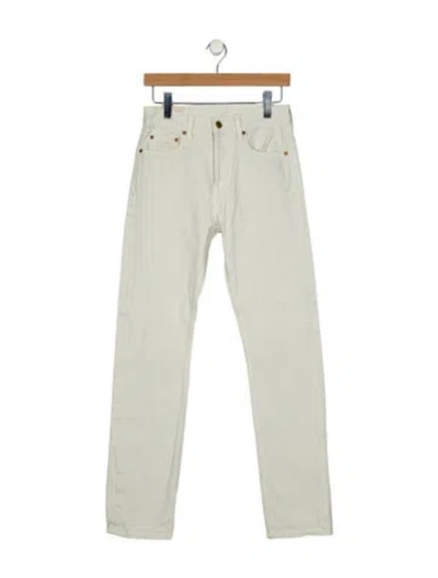 Pre-owned B Sides Mid-rise Straight Leg Jeans In Green