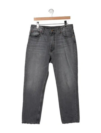 Pre-owned B Sides Mid-rise Straight Leg Jeans In Grey