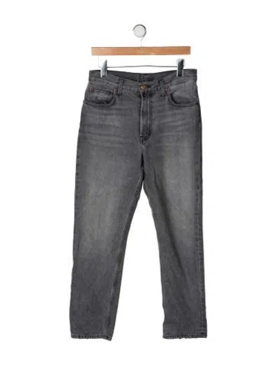Pre-owned B Sides Mid-rise Straight Leg Jeans In Grey