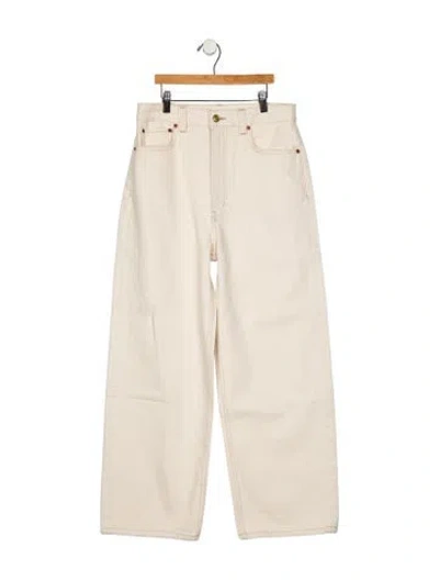 Pre-owned B Sides Mid-rise Straight Leg Jeans In Neutral