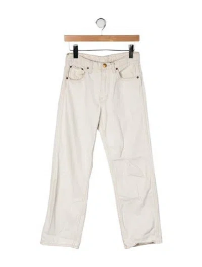 Pre-owned B Sides Mid-rise Straight Leg Jeans In Neutrals