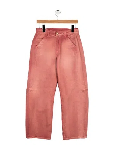 Pre-owned B Sides Mid-rise Straight Leg Jeans In Pink