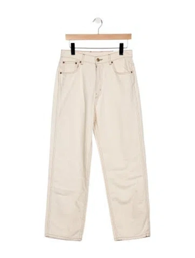Pre-owned B Sides Mid-rise Straight Leg Jeans W/ Tags In White