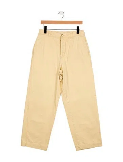 Pre-owned B Sides Mid-rise Straight Leg Jeans In Yellow