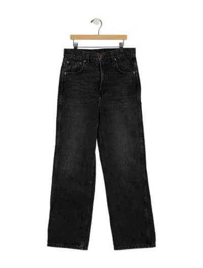 Pre-owned B Sides Mid-rise Wide Leg Jeans In Black