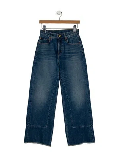 Pre-owned B Sides Mid-rise Wide Leg Jeans In Blue