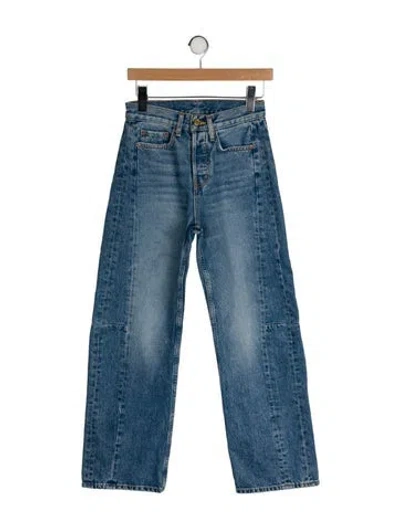 Pre-owned B Sides Mid-rise Wide Leg Jeans In Blue