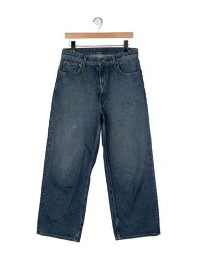 Pre-owned B Sides Mid-rise Wide Leg Jeans In Blue