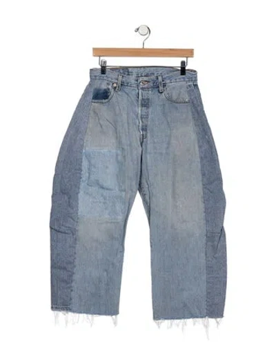 Pre-owned B Sides Mid-rise Wide Leg Jeans In Blue