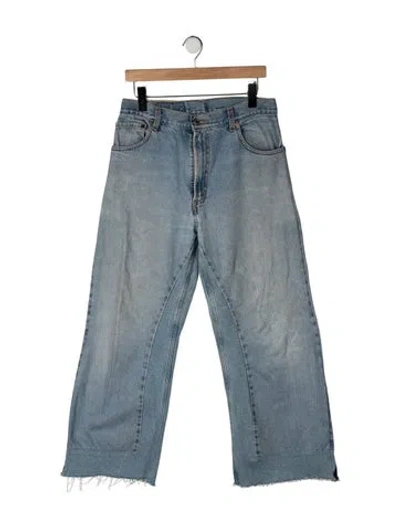 Pre-owned B Sides Mid-rise Wide Leg Jeans In Blue