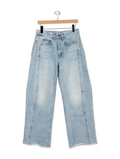 Pre-owned B Sides Mid-rise Wide Leg Jeans In Blue