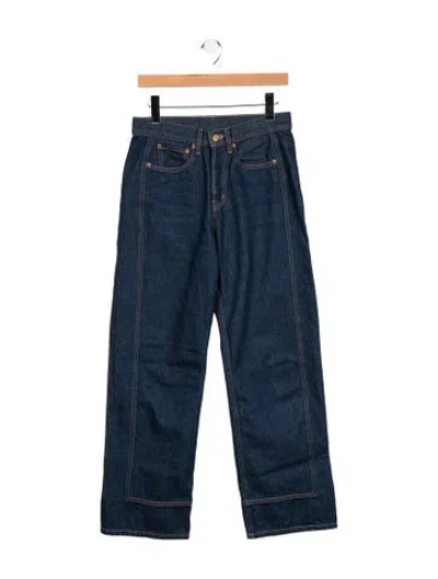 Pre-owned B Sides Mid-rise Wide Leg Jeans In Blue