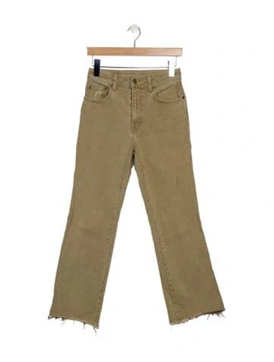 Pre-owned B Sides Mid-rise Wide Leg Jeans In Neutral
