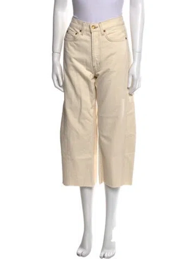 Pre-owned B Sides Mid-rise Wide Leg Jeans In Neutral