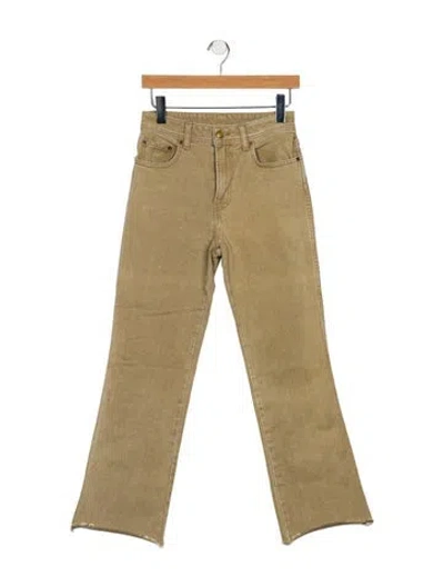 Pre-owned B Sides Mid-rise Wide Leg Jeans In Neutral
