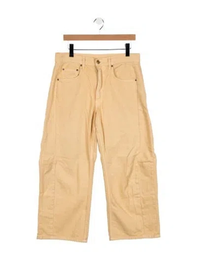 Pre-owned B Sides Mid-rise Wide Leg Jeans In Neutral
