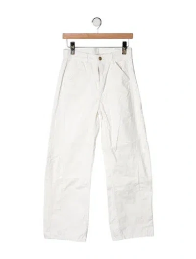 Pre-owned B Sides Mid-rise Wide Leg Jeans In Neutrals