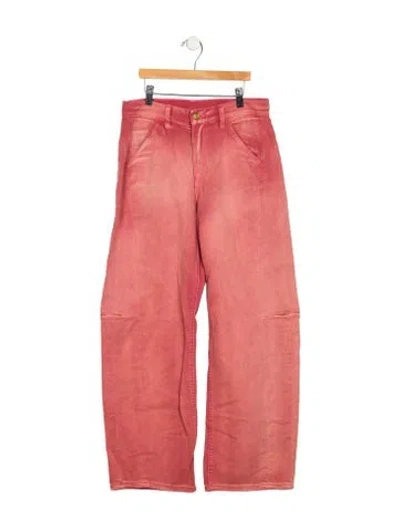 Pre-owned B Sides Mid-rise Wide Leg Jeans In Pink