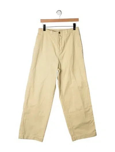 Pre-owned B Sides Mid-rise Wide Leg Jeans In Yellow