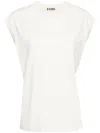 B Sides Pocket Tank In White