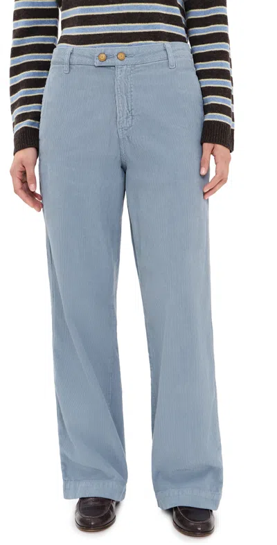 B Sides Relaxed Corduroy Pants Alpine Overdye In Blue