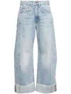 B Sides Relaxed Cuffed Lasso Jean In Blue