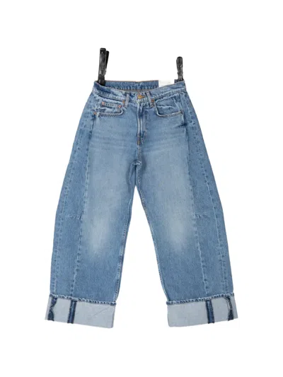 B Sides Relaxed Cuffed Lasso Jeans In Blue