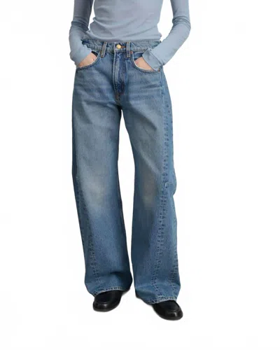 B Sides Relaxed Lasso Cuffed Jeans In Jane Wash In Blue