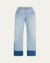 B Sides Reworked Slouchy Jeans In Indigo Van Blue