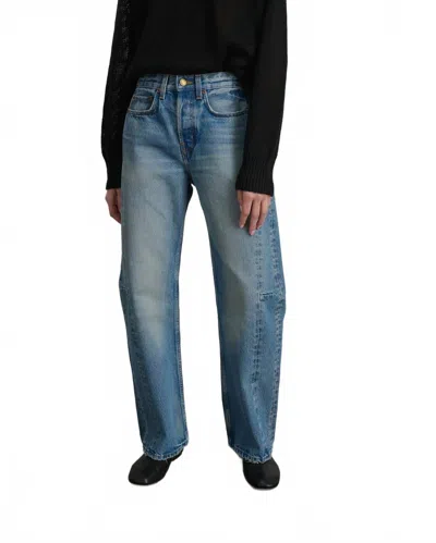 B Sides Slim High Rise Lasso Jean In Shell Vintage Wash In Blue