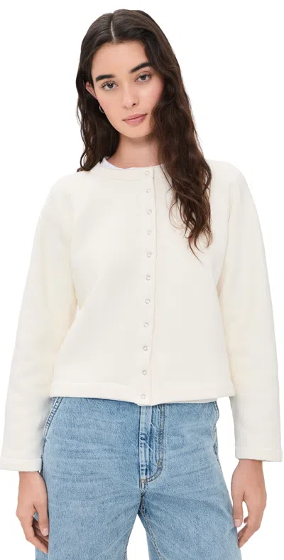 B Sides Snap Cardigan Oyster In Gray