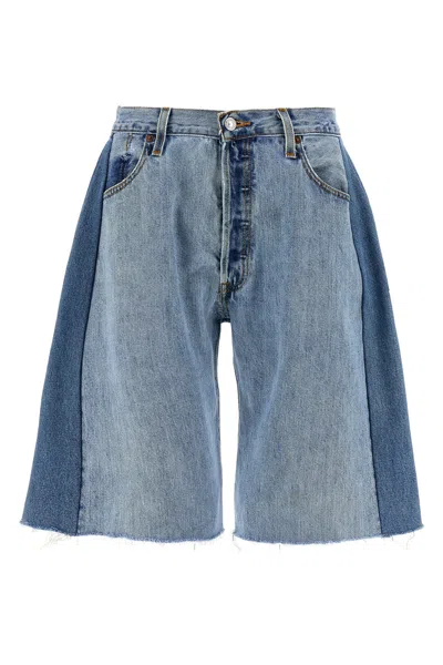 B Sides 'vintage Lasso' Bermuda Shorts In Blue