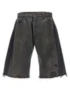 B Sides 'vintage Lasso' Bermuda Shorts In Black